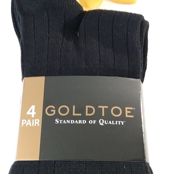 GOLDTOE AQUAFX MOISTURE CONTROL ULTRA SOFT DRESS SOCKS 4 PAIR SET SIZE 1… - Picture 2 of 7